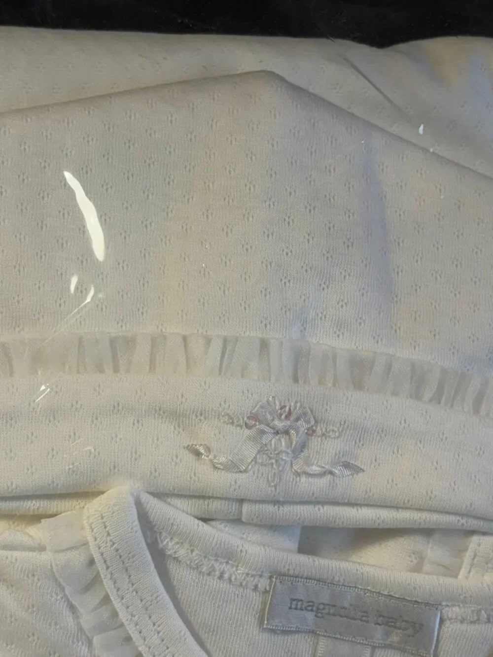 Magnolia Baby White Infant 3 pc Layette Set